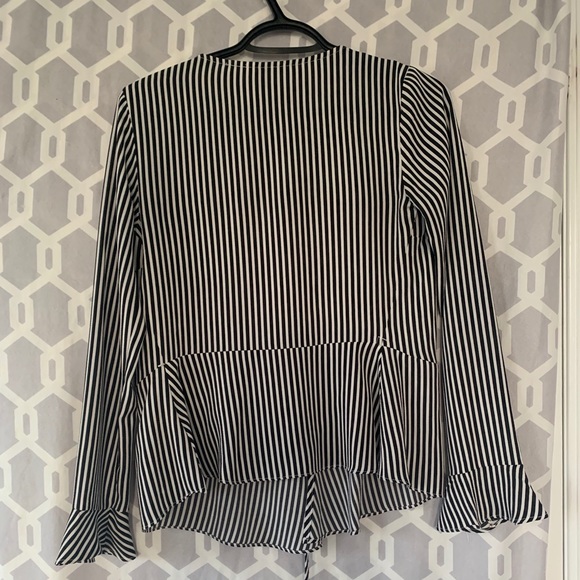 Asymmetrical Stripped Top - Picture 2 of 2